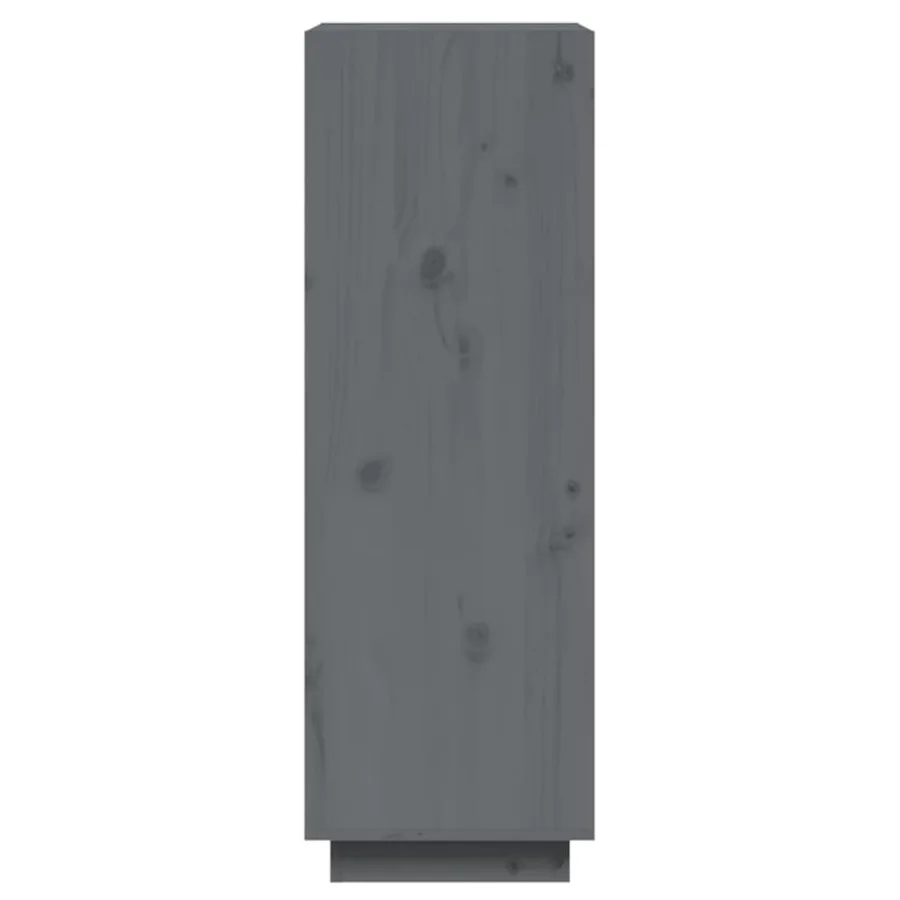 Bibliothèque/Séparateur de pièce Gris 60x35x103 cm Pin massif - 6