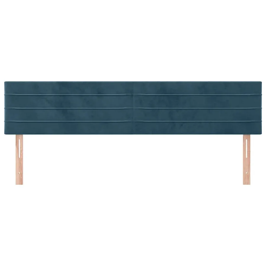 Têtes de lit Bleu foncé 200 x 5 x 78/88 cm Velours - 3