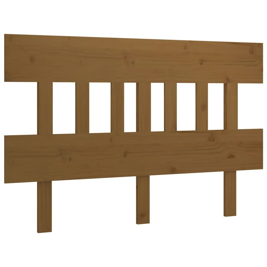 Tête de lit Marron miel 203,5x3x81 cm Bois massif de pin - 2