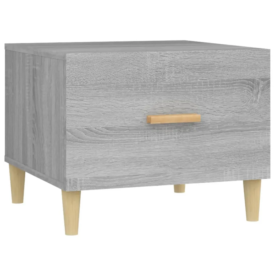 Table basse Sonoma gris 50x50x40 cm Bois d'ingénierie - 2