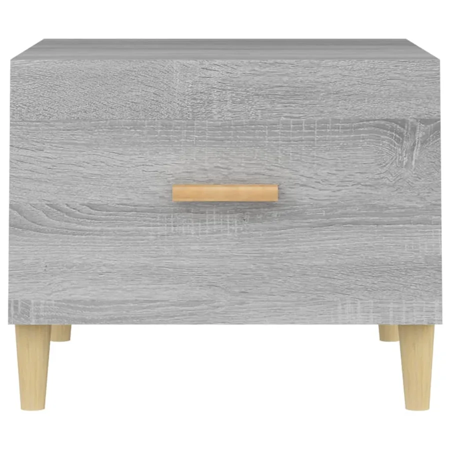 Table basse Sonoma gris 50x50x40 cm Bois d'ingénierie - 6