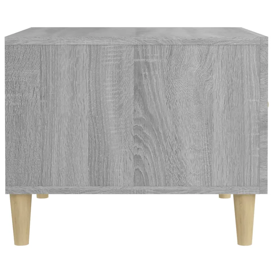 Table basse Sonoma gris 50x50x40 cm Bois d'ingénierie - 8
