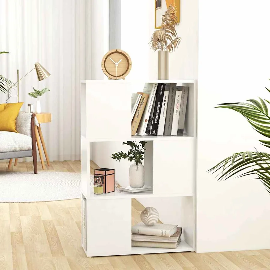 Bibliothèque/Séparateur de pièce Blanc 60x24x94 cm
