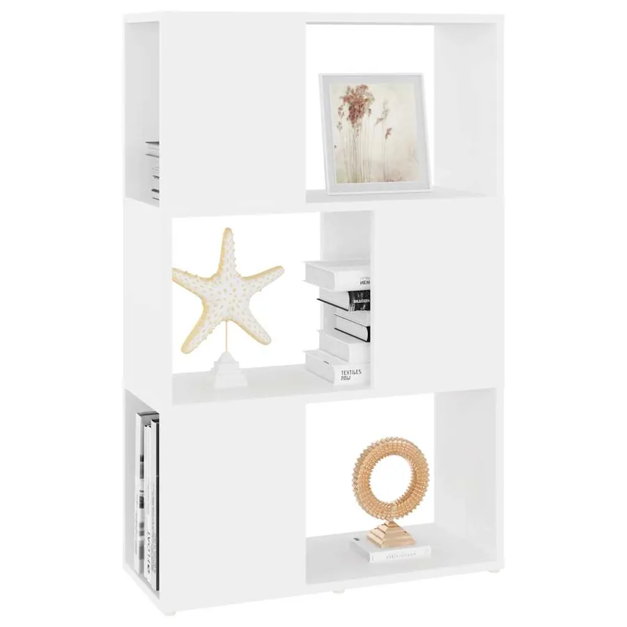 Bibliothèque/Séparateur de pièce Blanc 60x24x94 cm - 4