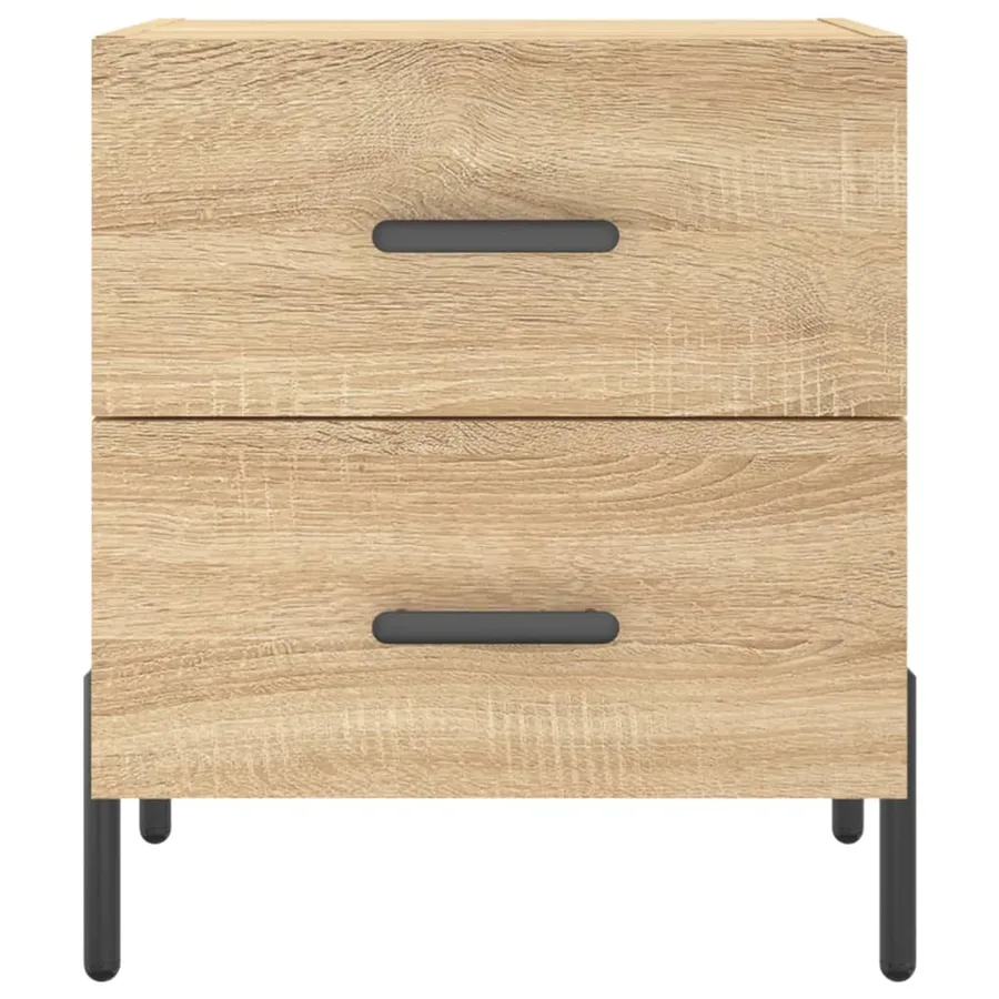 Table de chevet chêne sonoma 40x35x47,5 cm bois d’ingénierie - 6