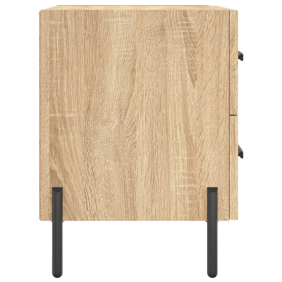 Table de chevet chêne sonoma 40x35x47,5 cm bois d’ingénierie - 7