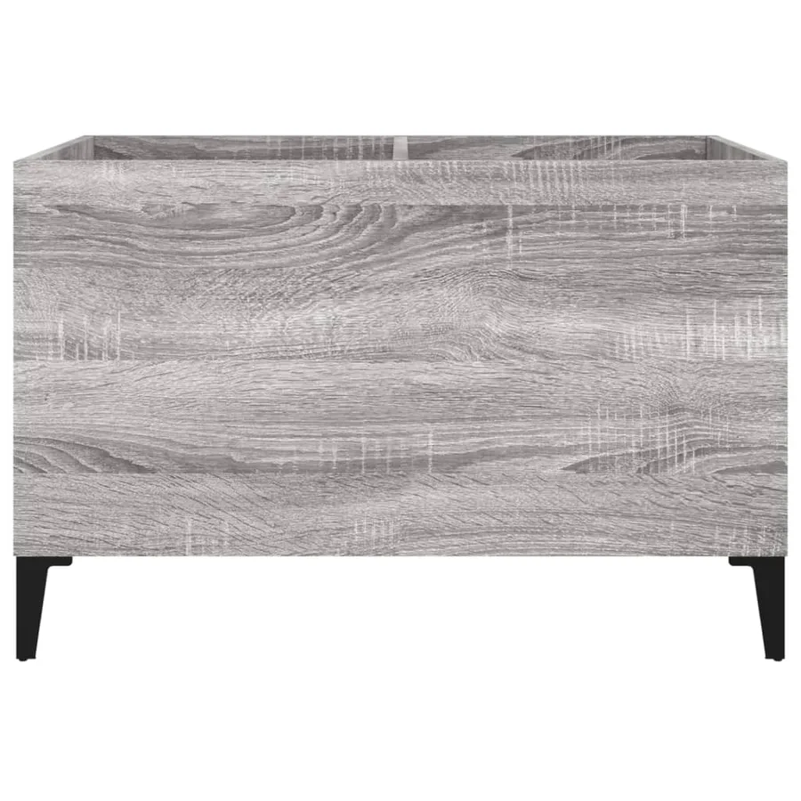 Armoire à disques sonoma gris 74,5x38x48 cm bois d'ingénierie - 5