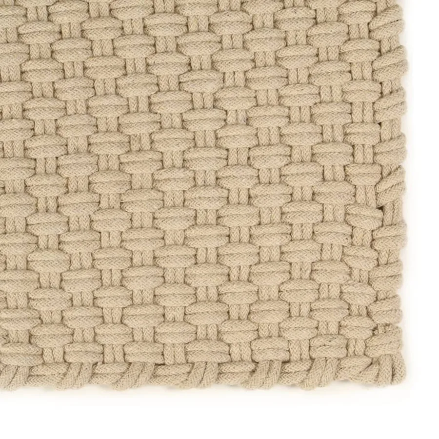 Tapis rectangulaire Naturel 160x230 cm Coton - 2