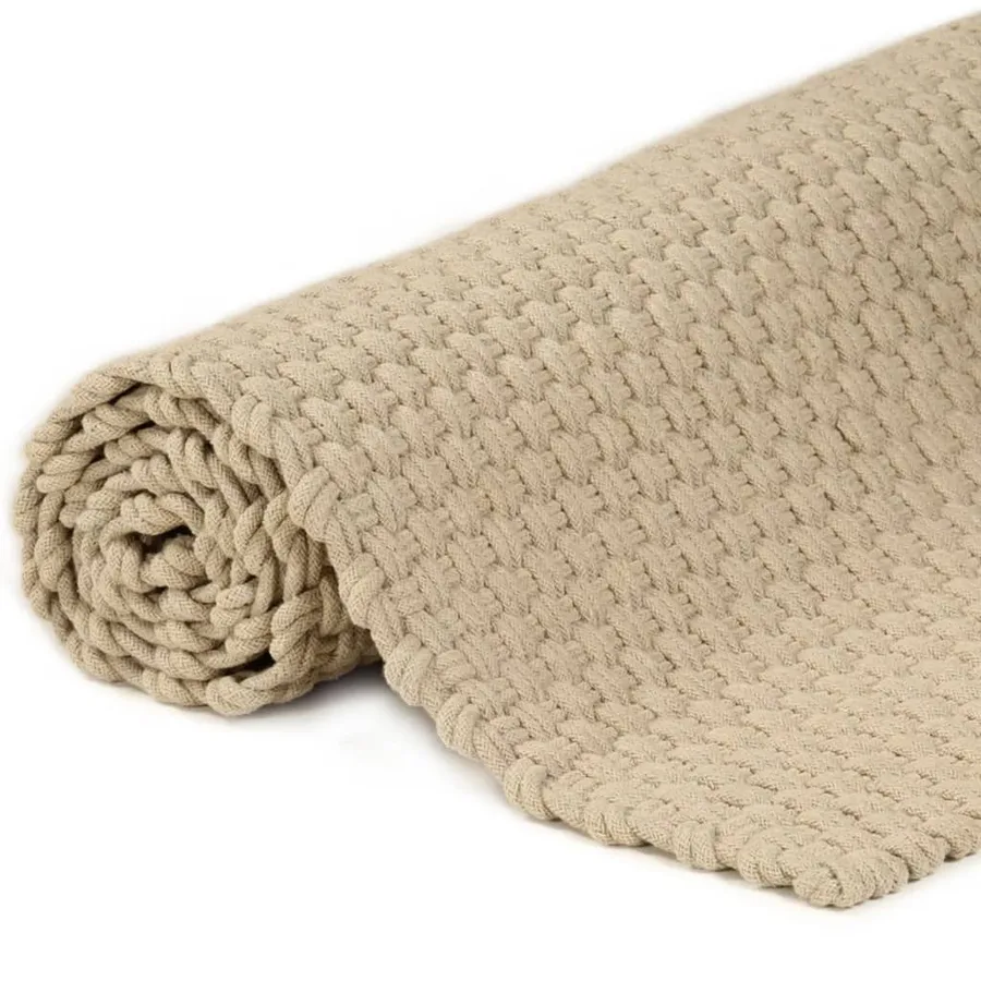Tapis rectangulaire Naturel 160x230 cm Coton - 4