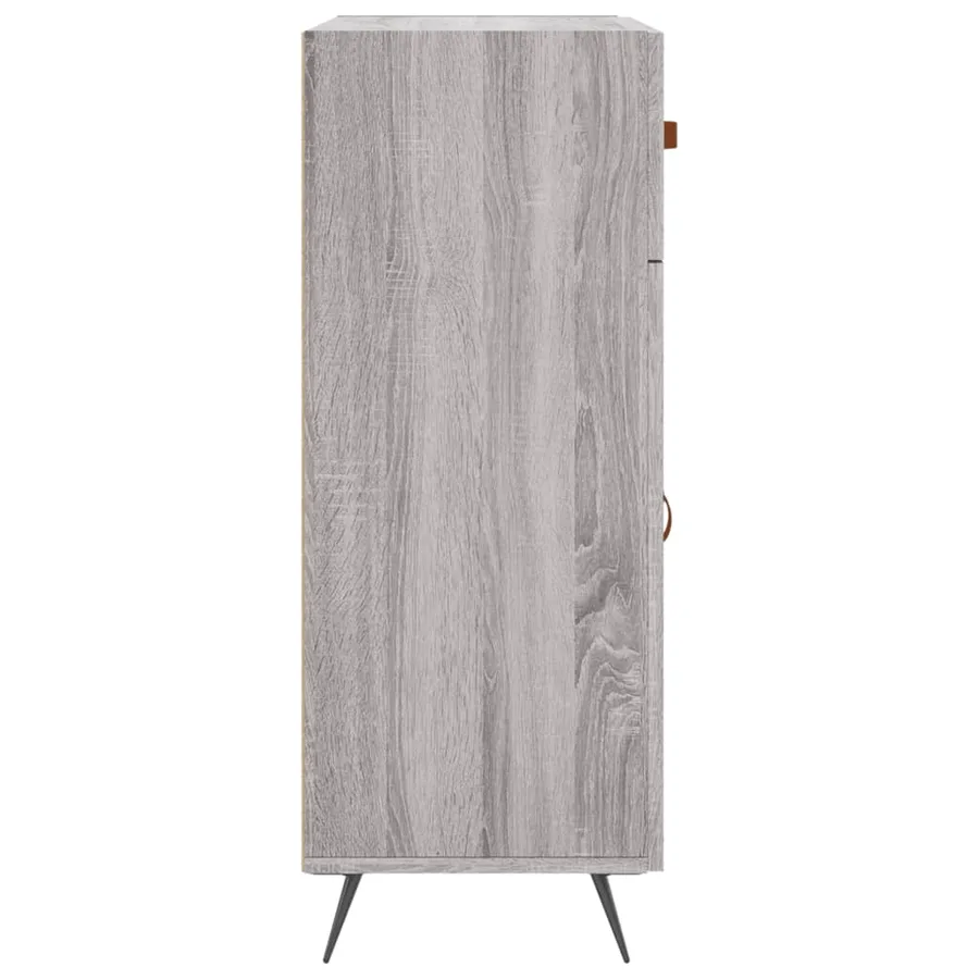 Buffet sonoma gris 69,5x34x90 cm bois d'ingénierie - 7