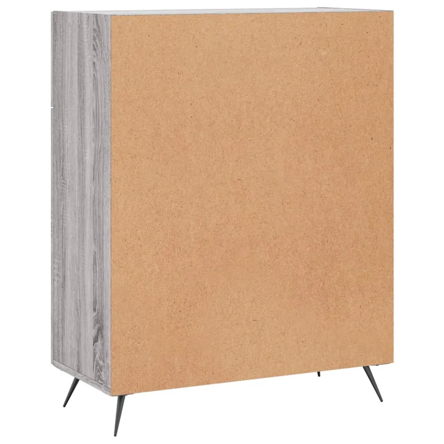 Buffet sonoma gris 69,5x34x90 cm bois d'ingénierie - 8