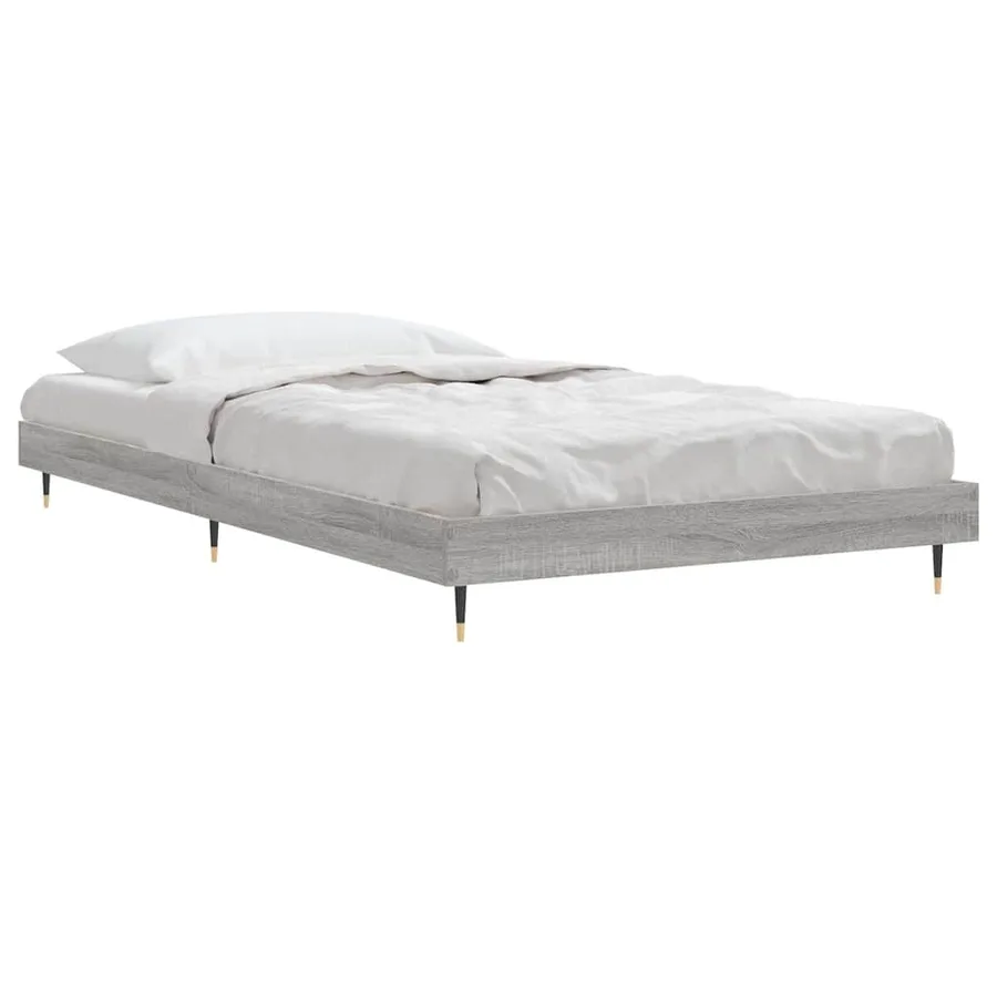Cadre de lit sans matelas sonoma gris 90x190 cm - 3
