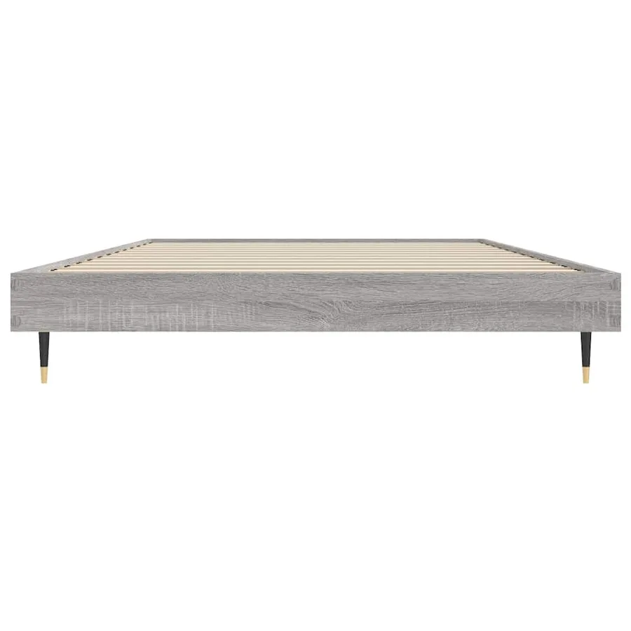 Cadre de lit sans matelas sonoma gris 90x190 cm - 6