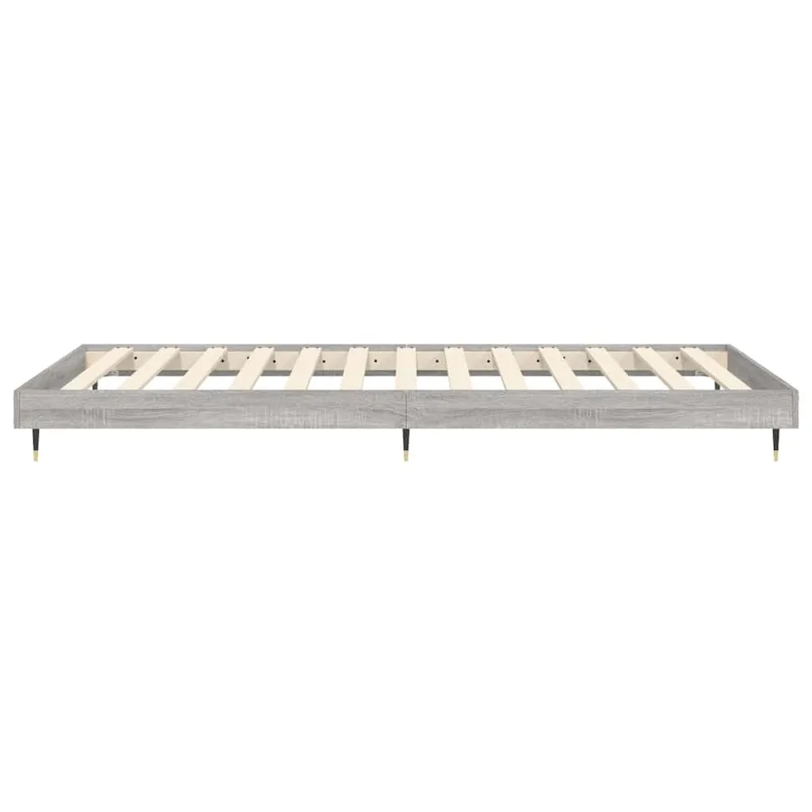 Cadre de lit sans matelas sonoma gris 90x190 cm - 7