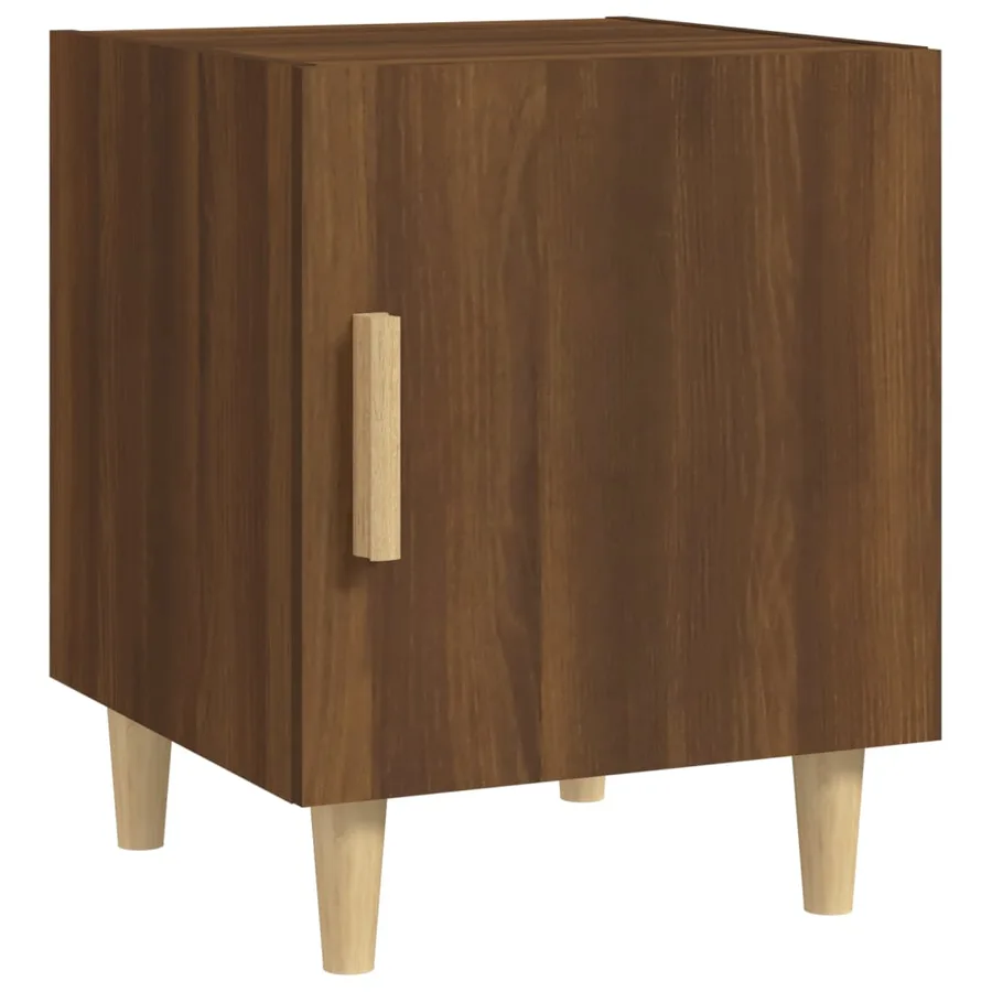 Table de chevet Chêne marron Bois d'ingénierie - 2