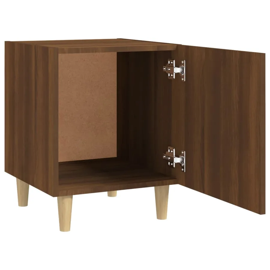 Table de chevet Chêne marron Bois d'ingénierie - 5