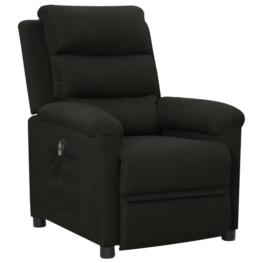 Fauteuil inclinable électrique Noir Tissu - 2