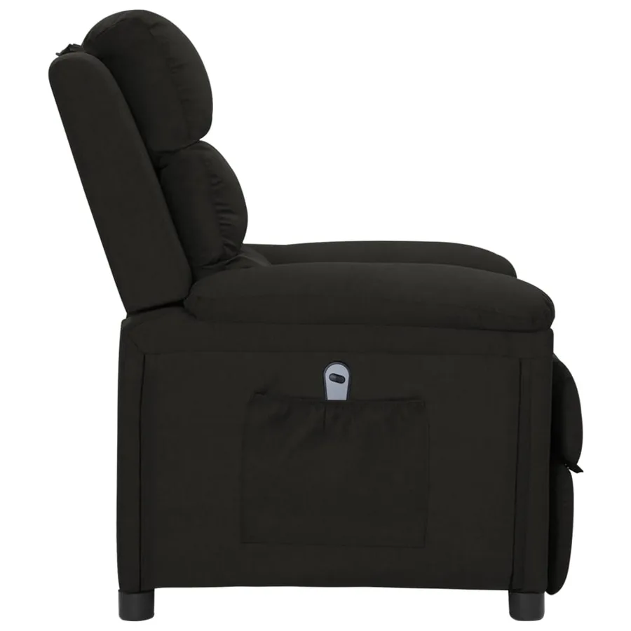 Fauteuil inclinable électrique Noir Tissu - 4