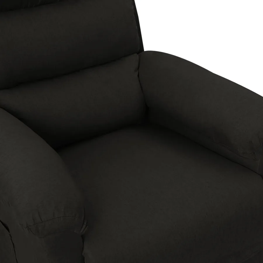 Fauteuil inclinable électrique Noir Tissu - 8