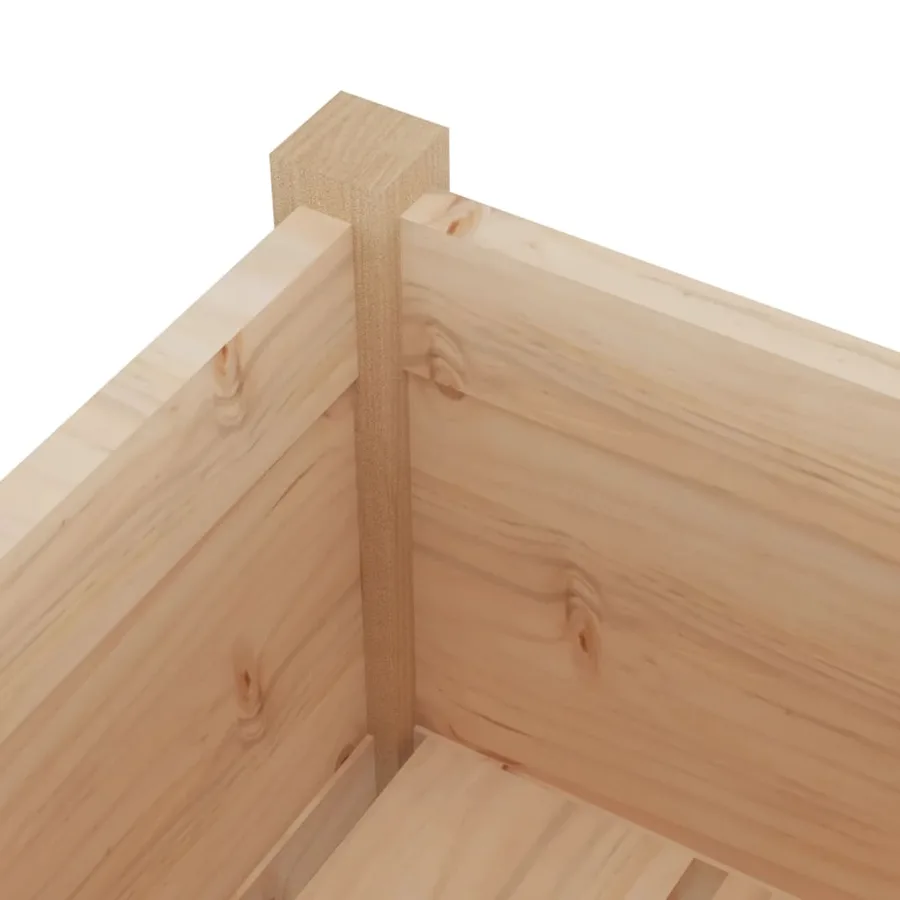 Jardinière d'extérieur 31x31x70 cm bois de pin massif - 5