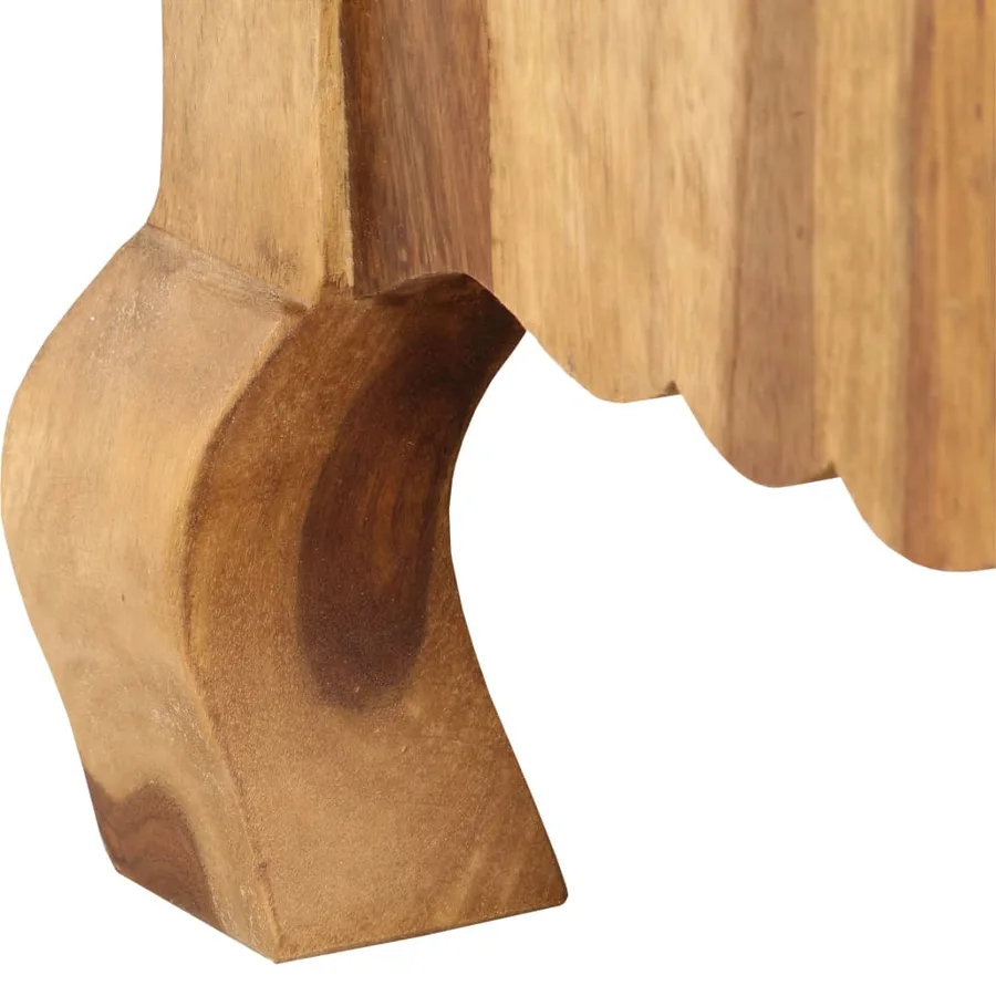 Meuble TV 115x30x42 cm Bois solide - 5