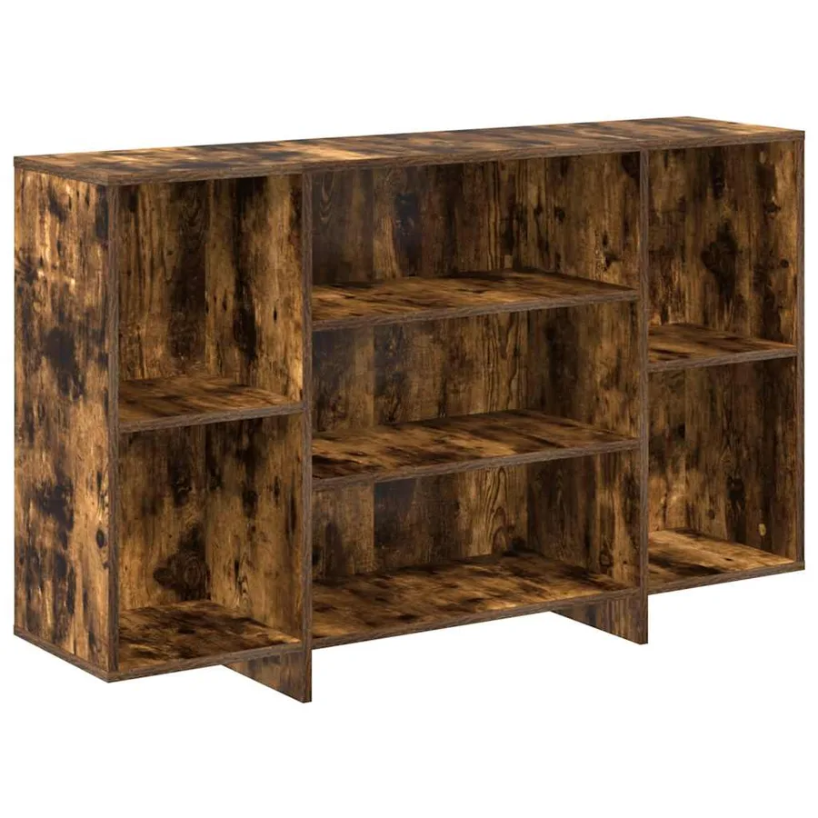 Buffet chêne fumé 120x30x75 cm bois d'ingénierie - 2