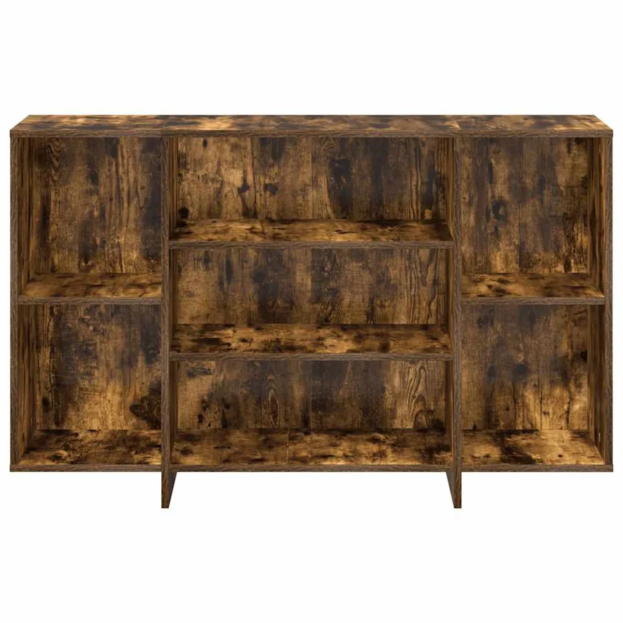 Buffet chêne fumé 120x30x75 cm bois d'ingénierie - 5