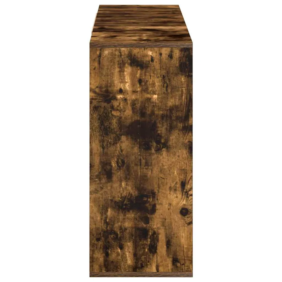 Buffet chêne fumé 120x30x75 cm bois d'ingénierie - 6