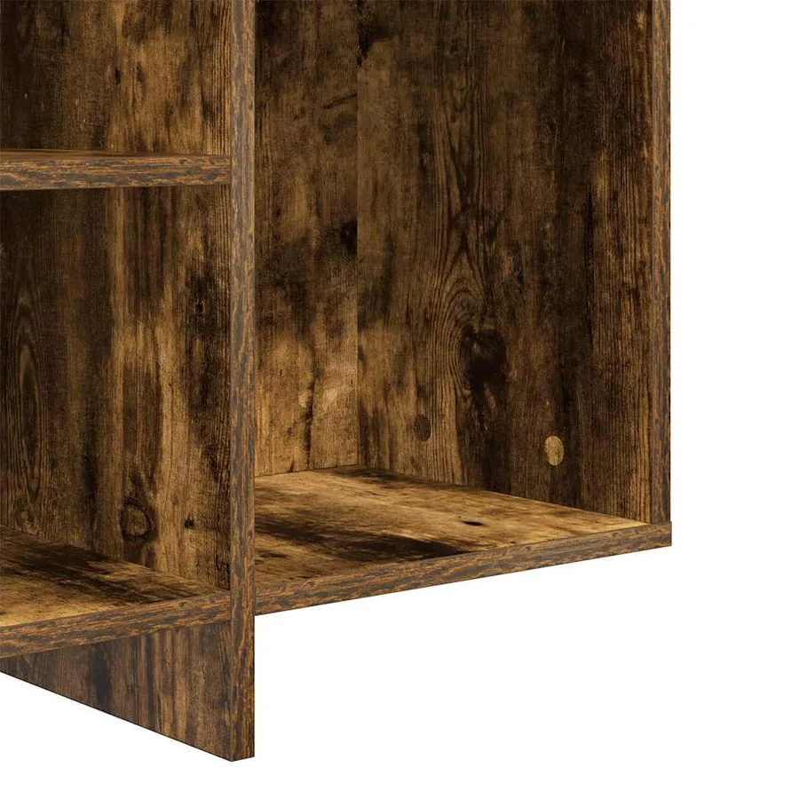 Buffet chêne fumé 120x30x75 cm bois d'ingénierie - 8