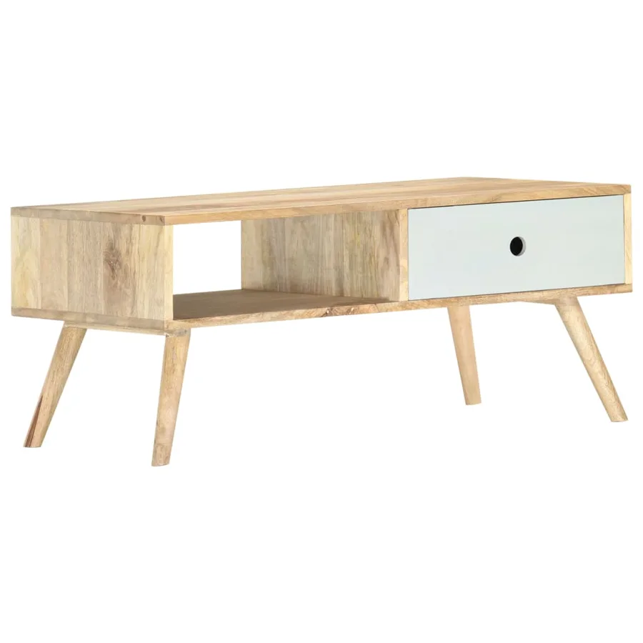 Table basse 90x50x40 cm Bois de manguier massif - 10