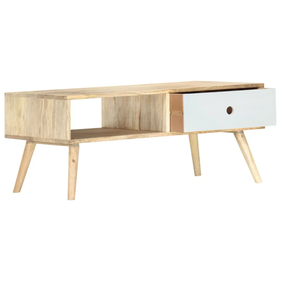Table basse 90x50x40 cm Bois de manguier massif - 2