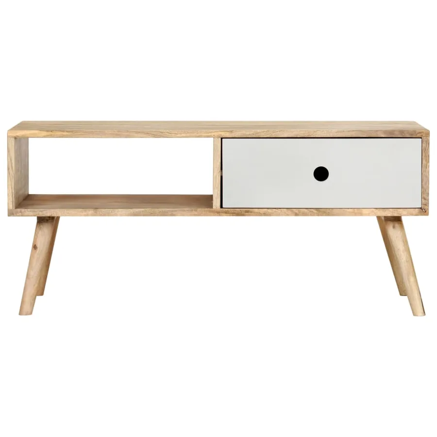 Table basse 90x50x40 cm Bois de manguier massif - 3