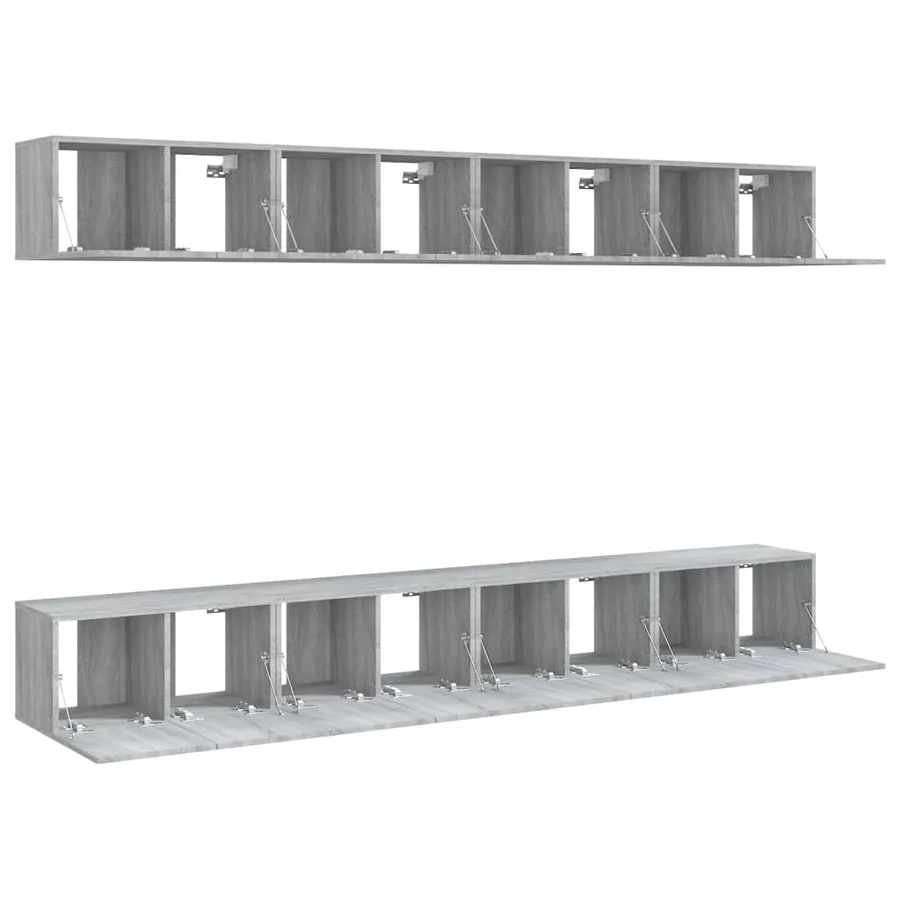 Meubles TV 8 pcs Sonoma gris 60x30x30 cm Bois d'ingénierie - 4
