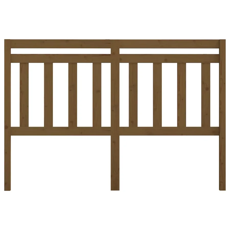 Tête de lit Marron miel 166x4x100 cm Bois massif de pin - 3