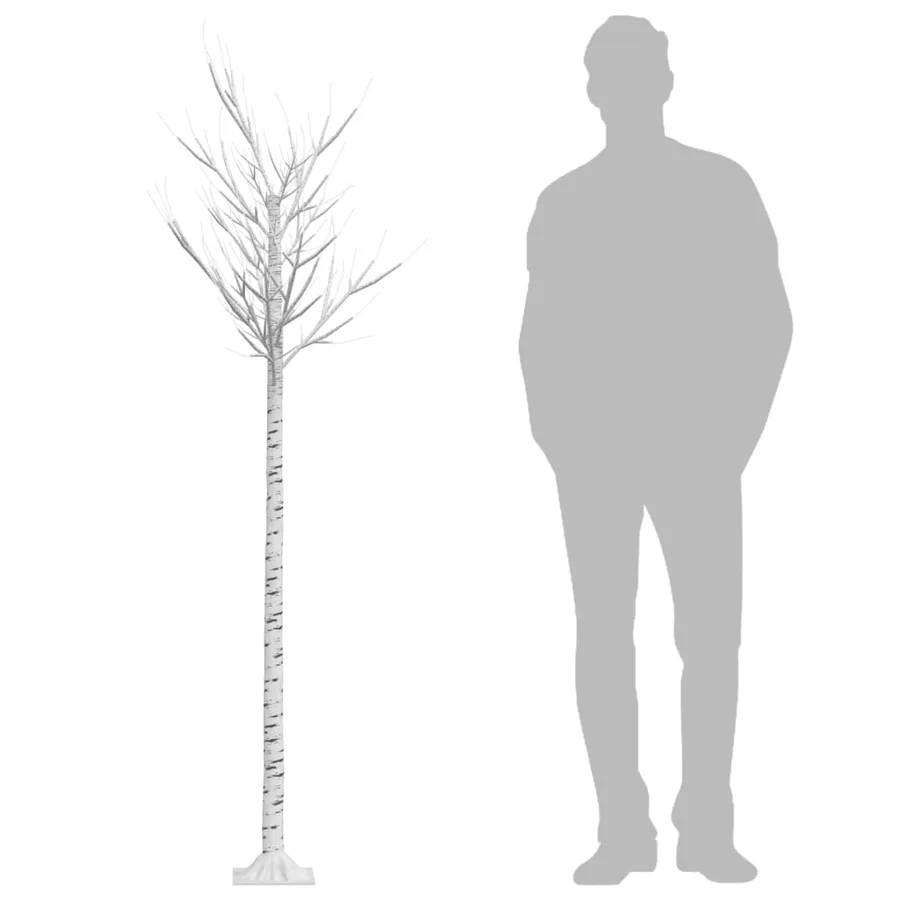 Sapin de Noël 200 LED blanc chaud Saule 2,2 m Int/Ext - 7