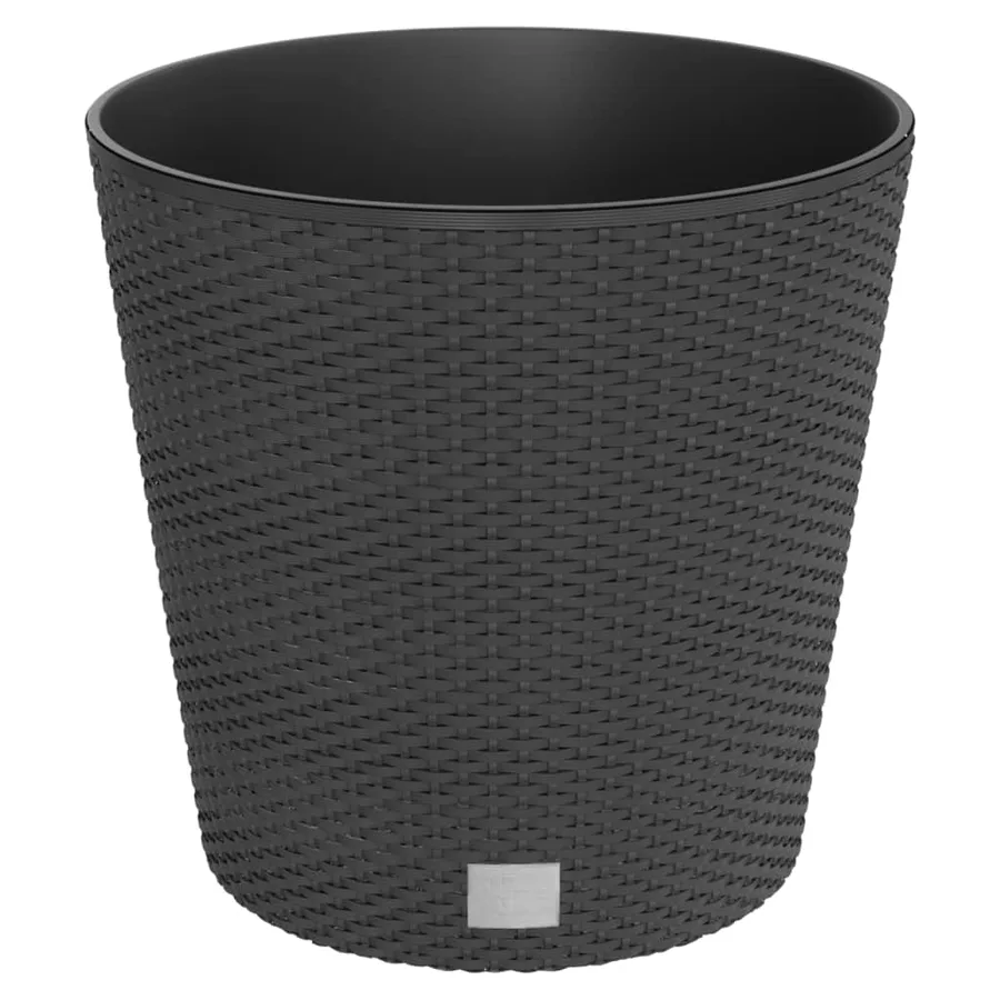 Jardinière et intérieur amovible anthracite 35 /37,5 L rotin PP - 2