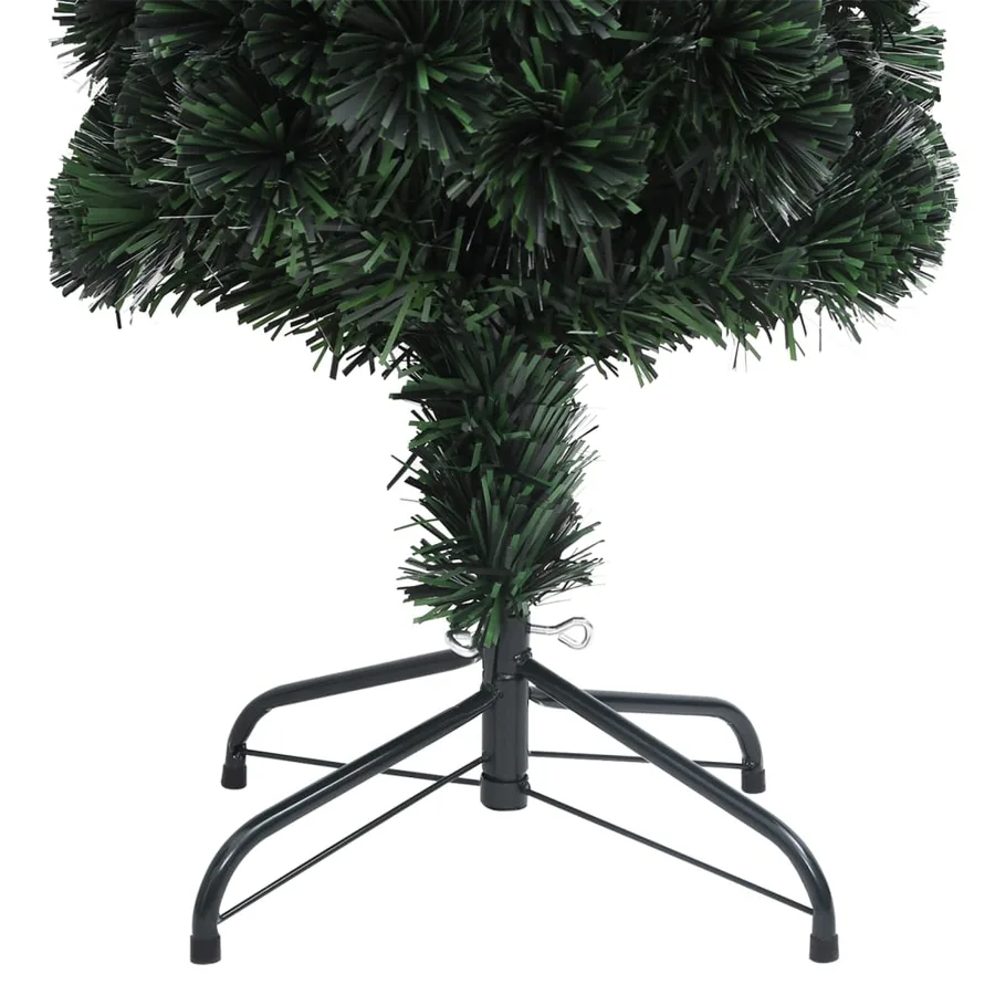 Arbre de Noël artificiel mince et support 240 cm fibre optique - 7