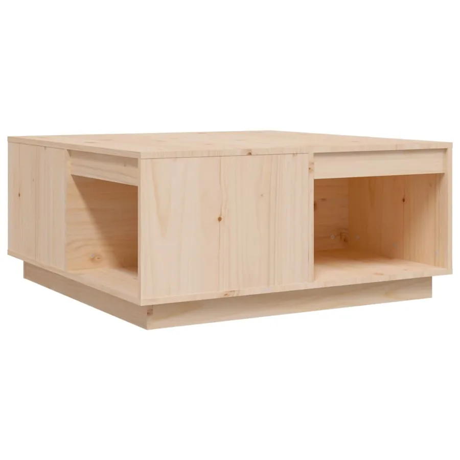 Table basse 80x81x36,5 cm Bois massif de pin - 2