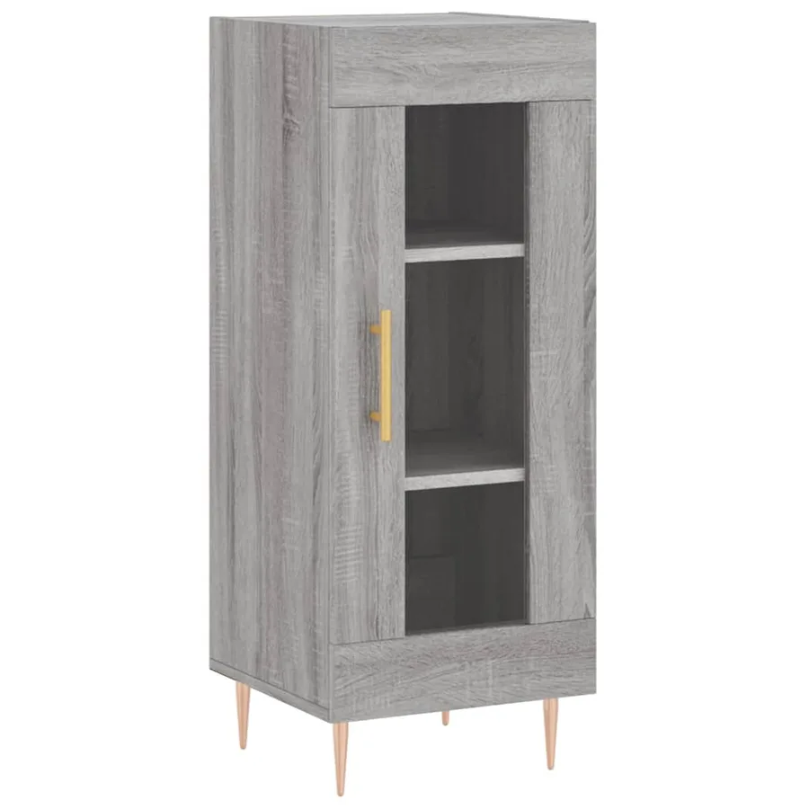 Buffet Sonoma gris 34,5x34x90 cm Bois d'ingénierie - 2