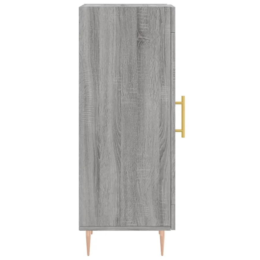 Buffet Sonoma gris 34,5x34x90 cm Bois d'ingénierie - 7