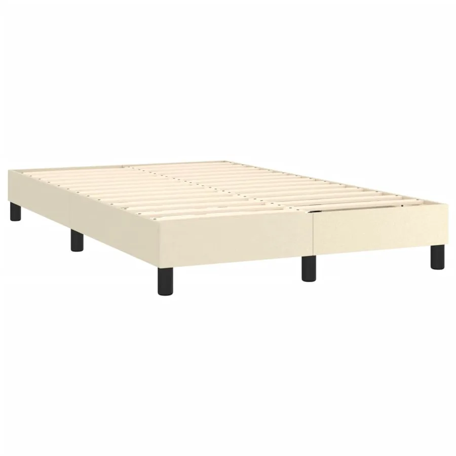 Sommier à lattes de lit et matelas et LED Crème 120x200 cm - 5
