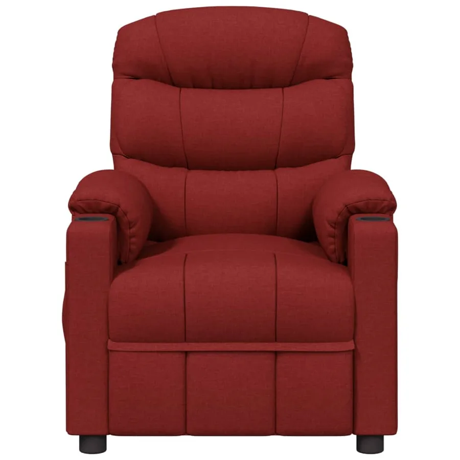 Fauteuil électrique de massage Bordeaux Tissu - 3