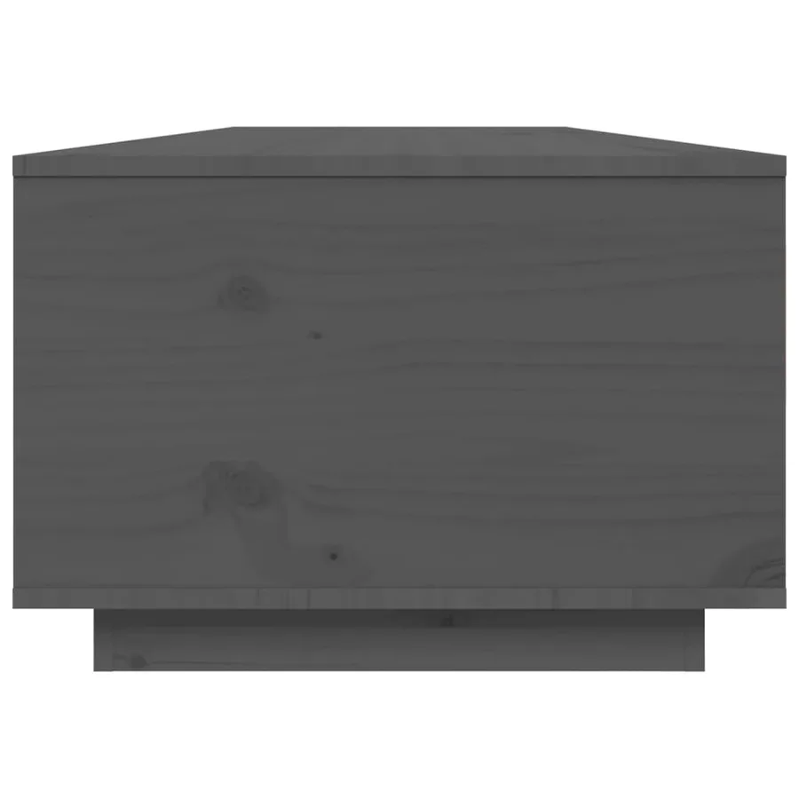 Table basse Gris 80x50x35,5 cm Bois massif de pin - 8