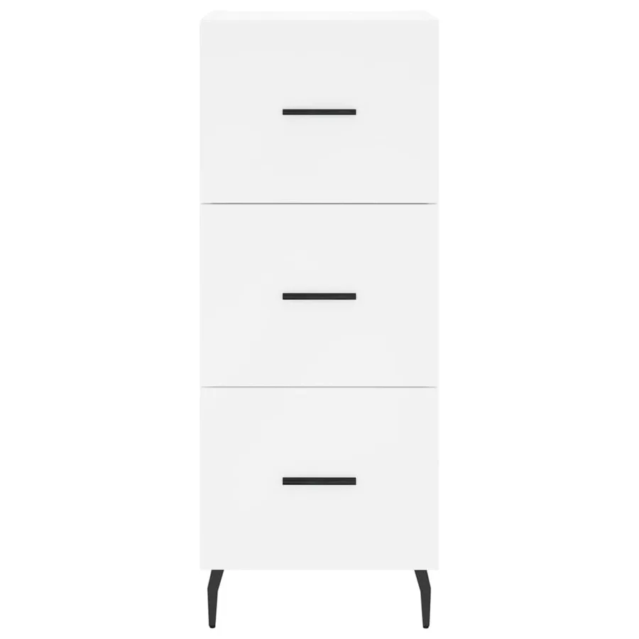 Buffet blanc 34,5x34x90 cm bois d'ingénierie - 6