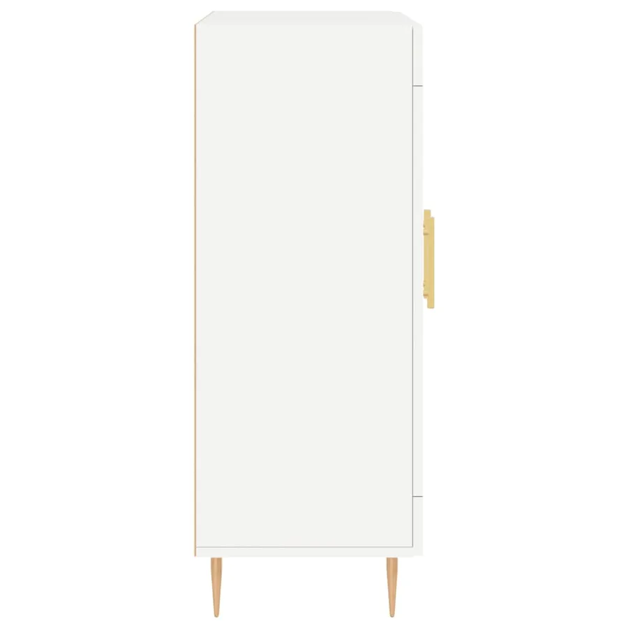Buffet blanc 69,5x34x90 cm bois d'ingénierie - 7