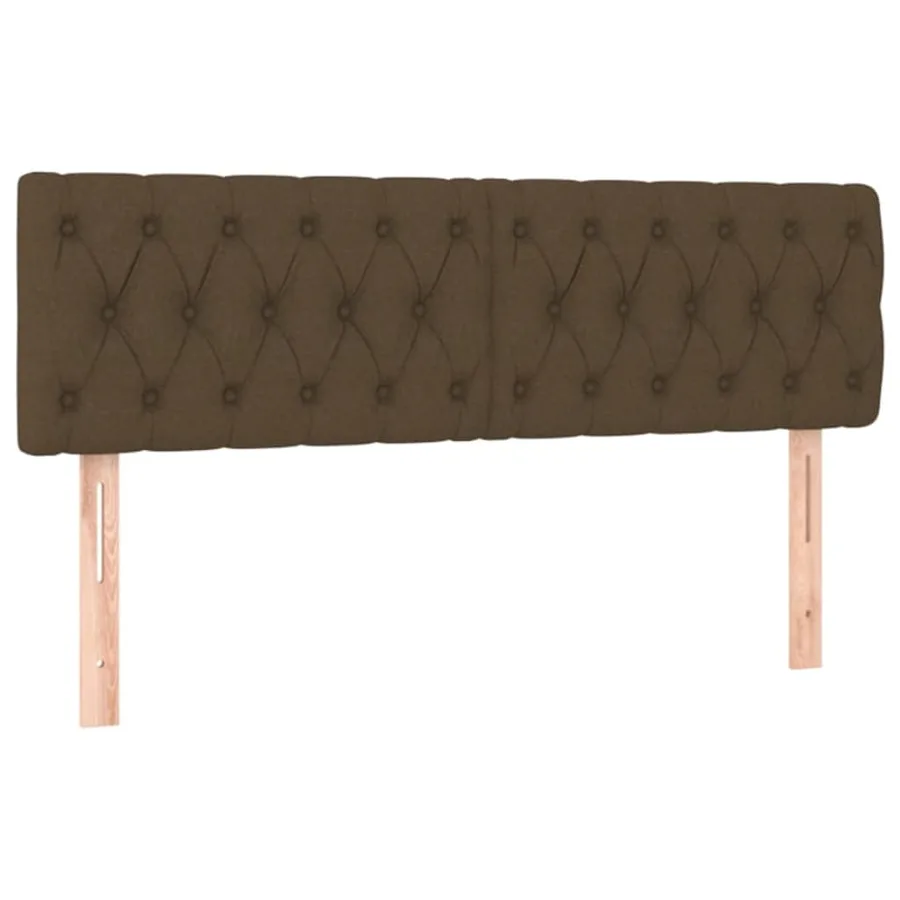Sommier à lattes de lit avec matelas Marron foncé 140x200 cm - 6