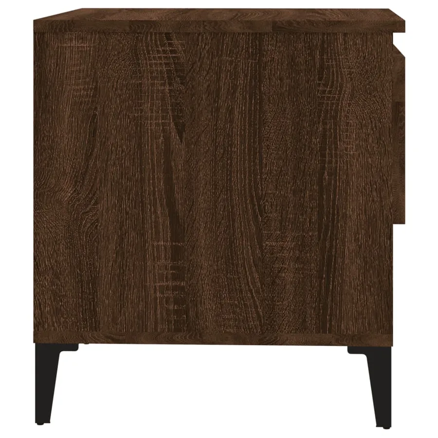 Table d'appoint Chêne marron 50x46x50 cm Bois d'ingénierie - 8