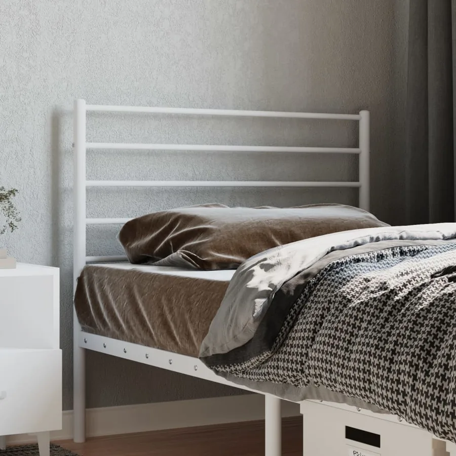Tête de lit de remplacement métal blanc 80 cm
