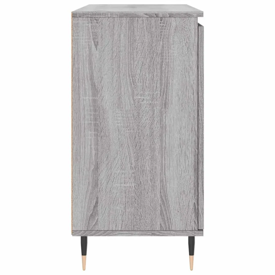 Buffet sonoma gris 101,5x35x70 cm bois d'ingénierie - 7