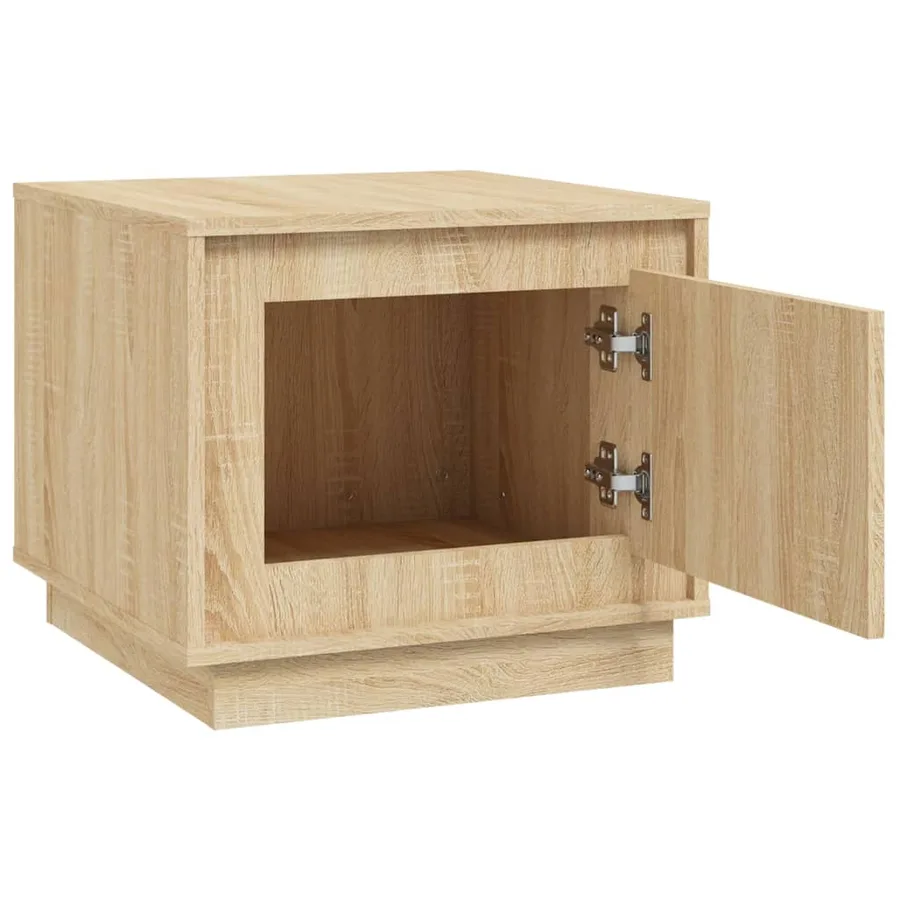 Table basse chêne sonoma 51x50x44 cm bois d'ingénierie - 6